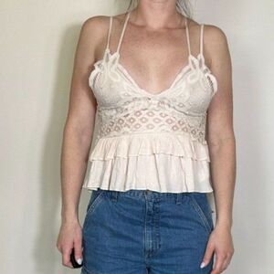 Ocean Drive Boho Beachy Top Size Small